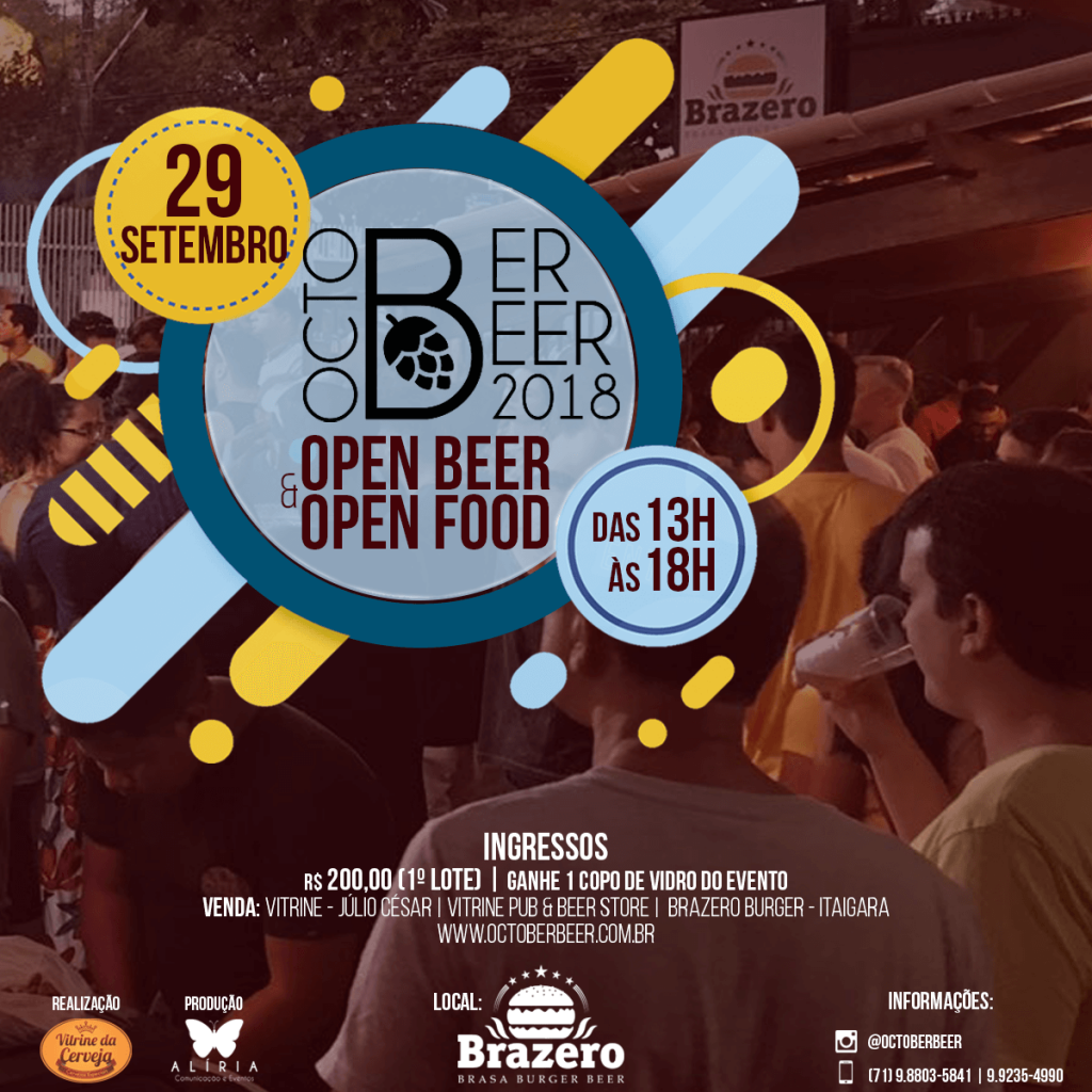 Terceira edição do October Beer será open beer e open food