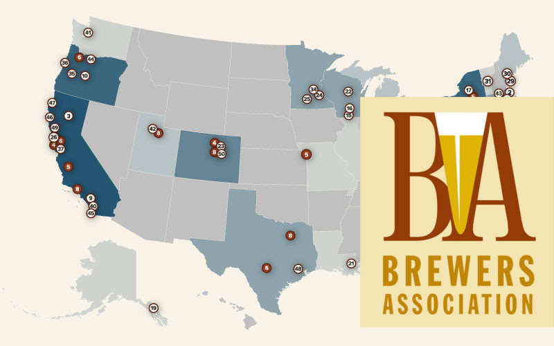 Brewers Association dos Estados Unidos anuncia ranking das maiores cervejarias de 2018