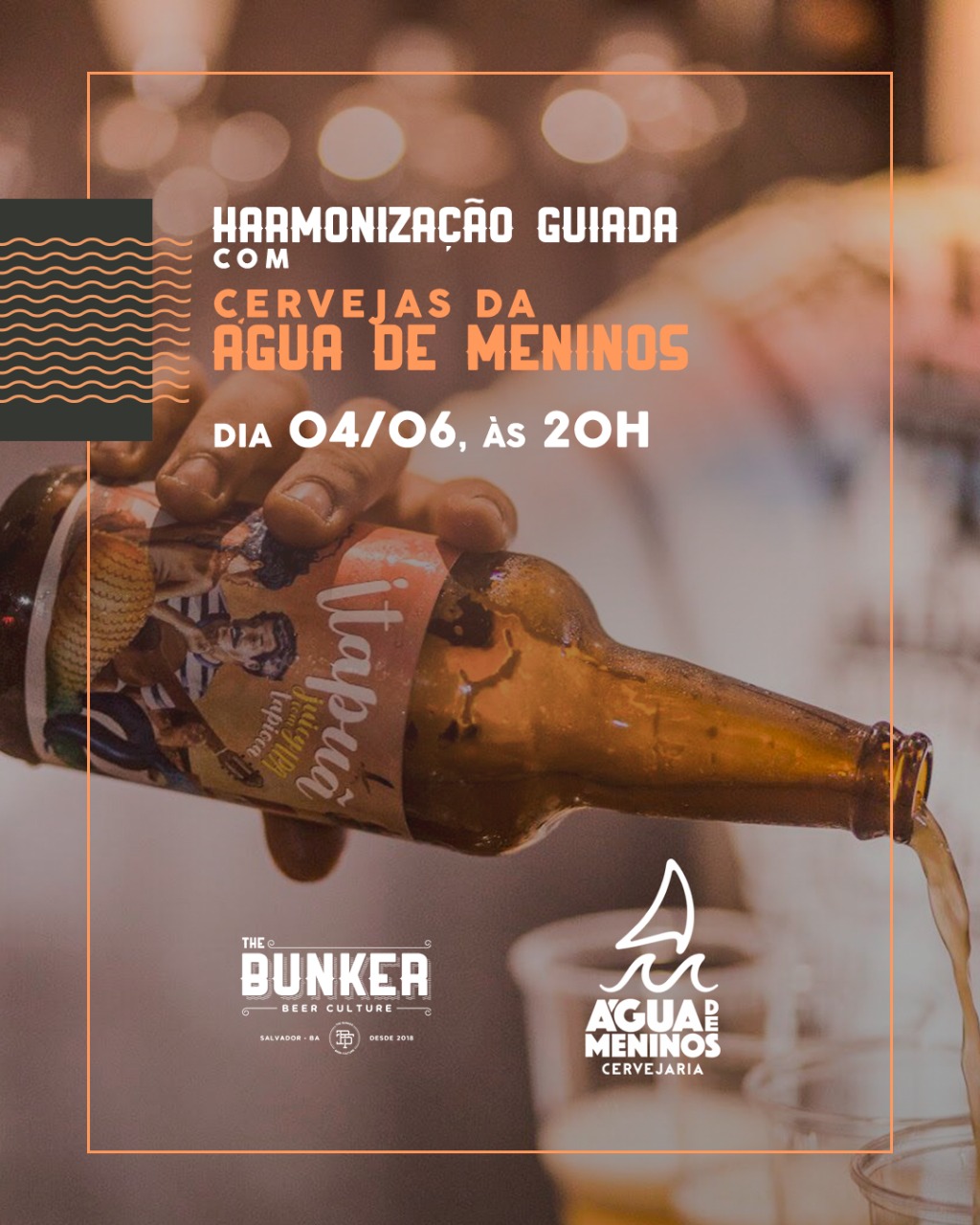 The Bunker oferece harmonização guiadas com cervejas Água de Meninos