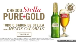 Com 17% menos calorias que a versão regular, sem glúten e todo sabor de Stella, chega ao mercado Stella Artois Pure Gold