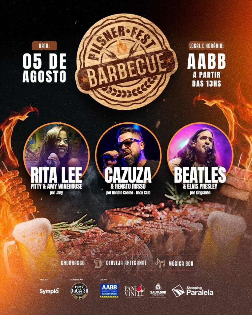 PILSNER FEST BARBECUE: NOVA EDIÇÃO VAI UNIR CHURRASCO, CERVEJA ARTESANAL E  ROCK NESTE SÁBADO